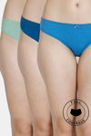 Rosaline Low Rise Full Coverage Bikini Panty (Pack of 3) - Multicolor — thumbnail 1